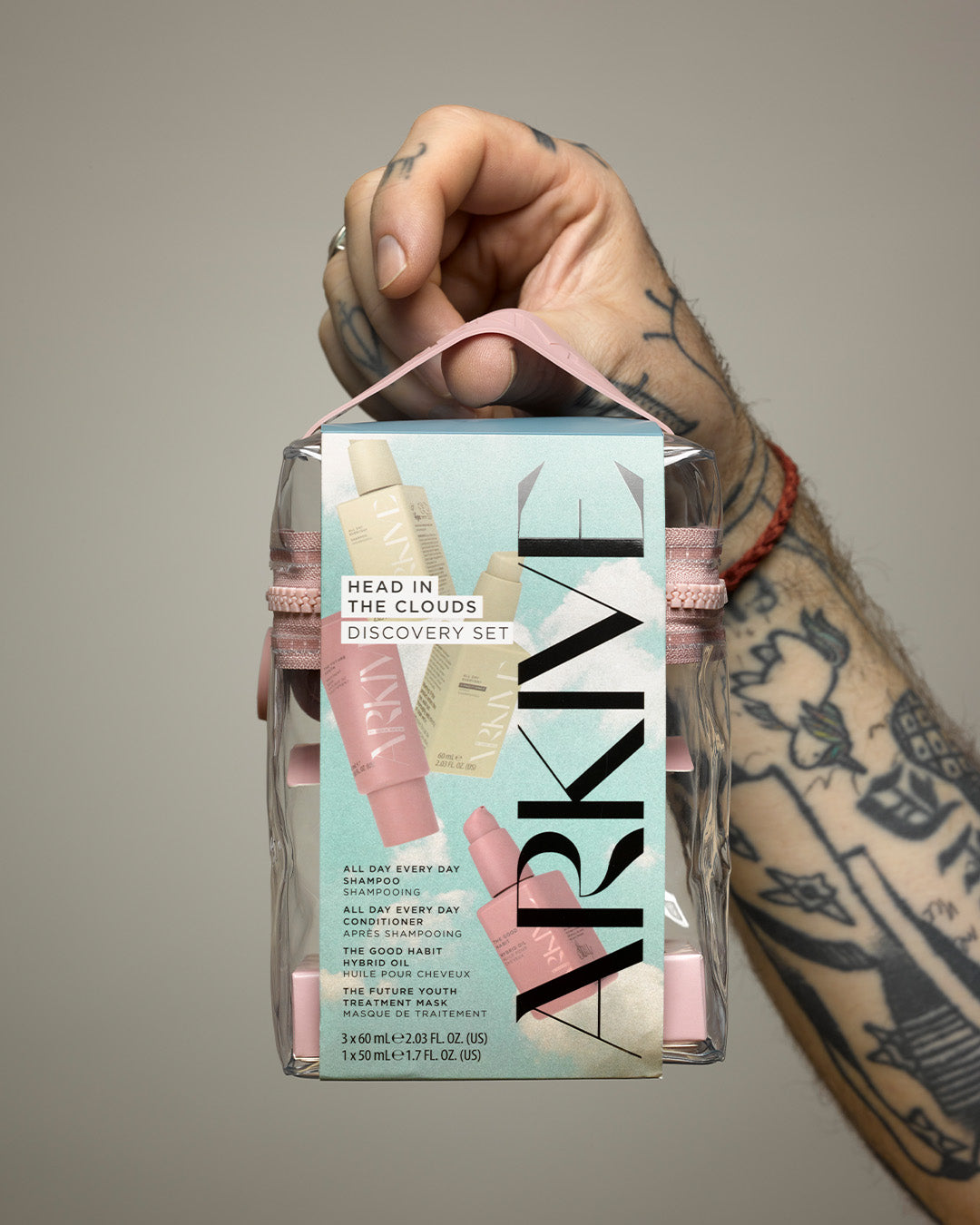 Arkive's Head In the Clouds discovery set being held up in hand